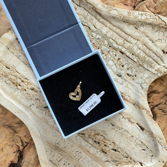 Adina Reyter Groovy Diamond Heart Hinged Charm - Picture 3 of 9